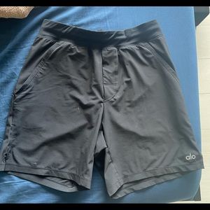 ALO Yoga Black Athletic Shorts